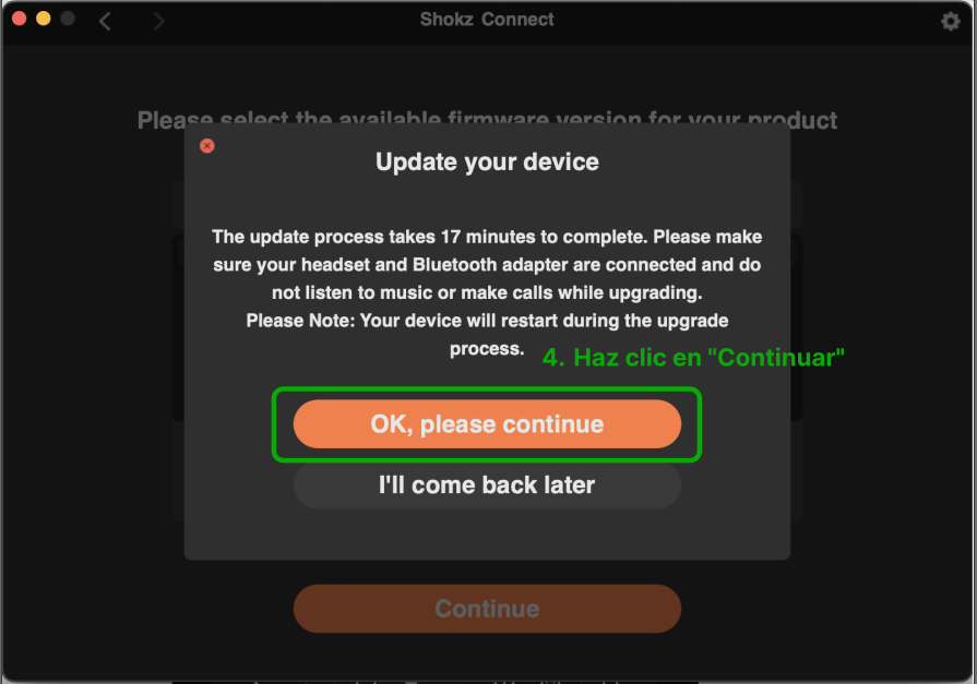 Conecta tu dispositivo y empieza